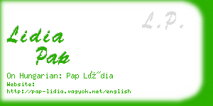 lidia pap business card